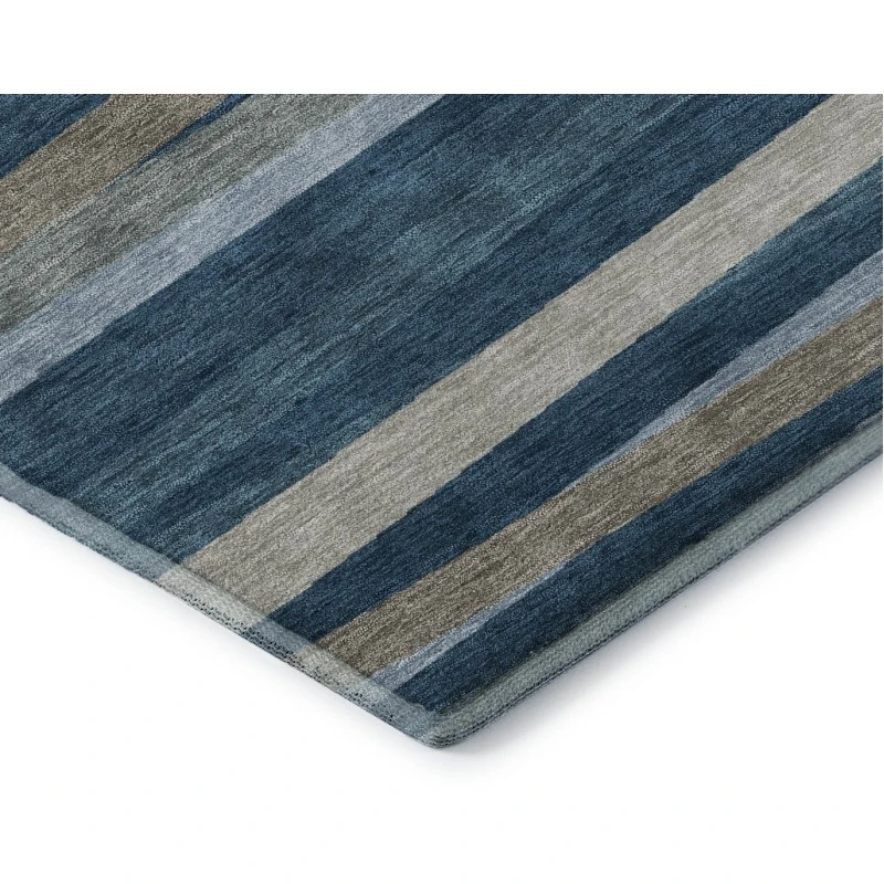 Addison Mayfield Blue AMF997 - 8ft. Round Rug
