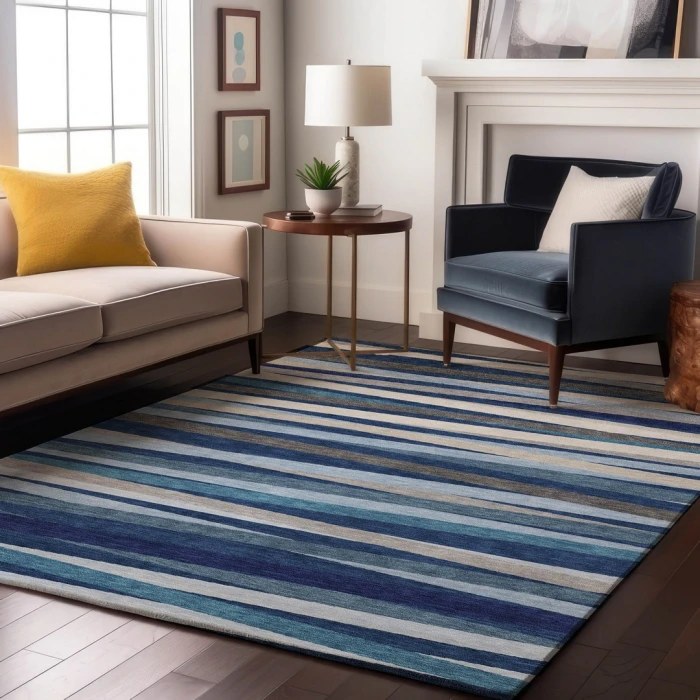 Addison Mayfield Blue AMF997 2ft. 3in. x 7ft. 6in. Rect. Rug