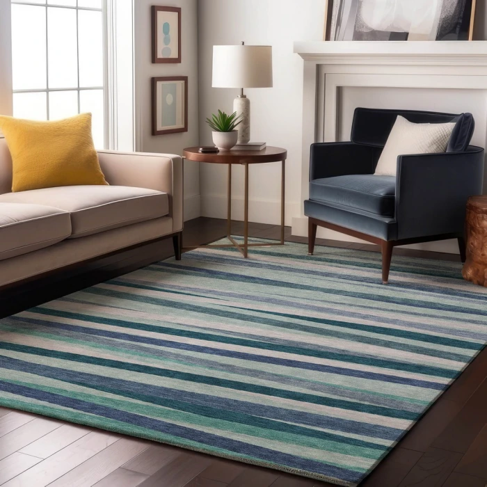 Addison Mayfield Teal AMF997 8ft. x 10ft. Rect. Rug