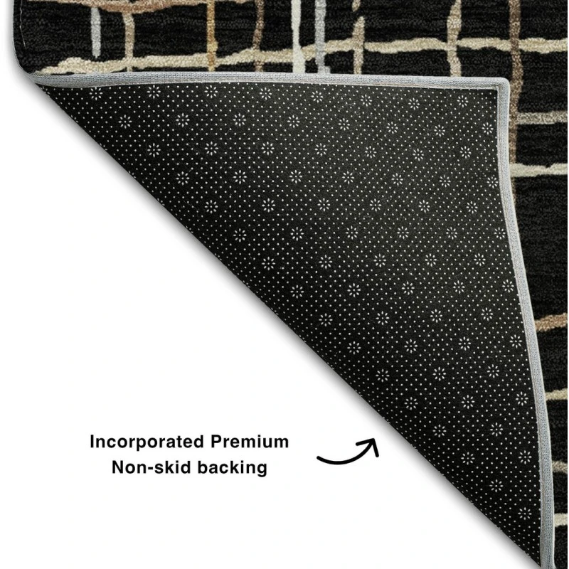 Addison Mayfield Black AMF998 - 8ft. Round Rug