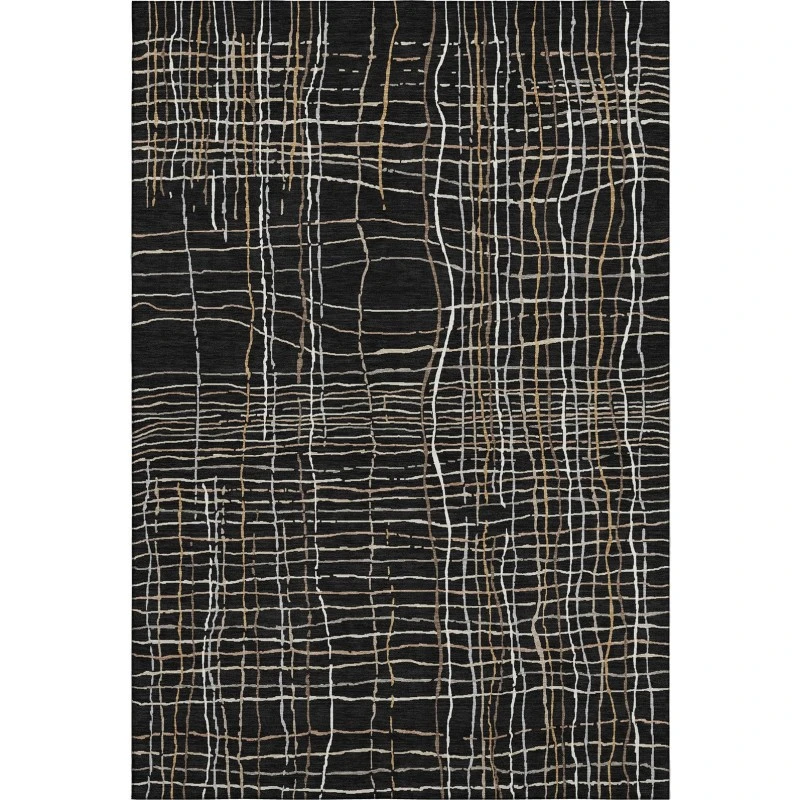 Addison Mayfield Black AMF998 - 8ft. Round Rug