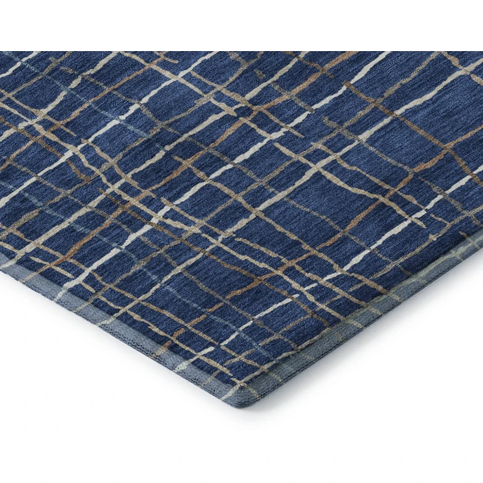 Addison Mayfield Blue AMF998 - 8ft. Round Rug