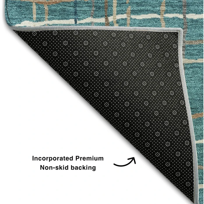 Addison Mayfield Teal AMF998 5ft. x 7ft. 6in. Rect. Rug
