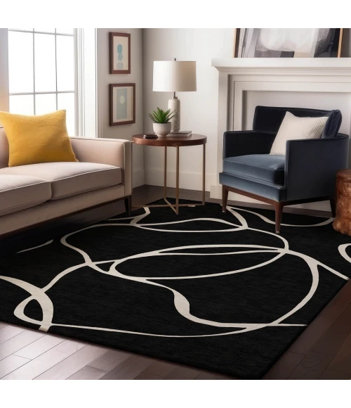 Addison Mayfield Black AMF999 9ft. x 12ft. Rect. Rug