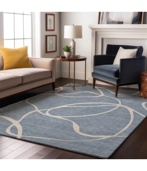 Addison Mayfield Blue AMF999 9ft. x 12ft. Rect. Rug