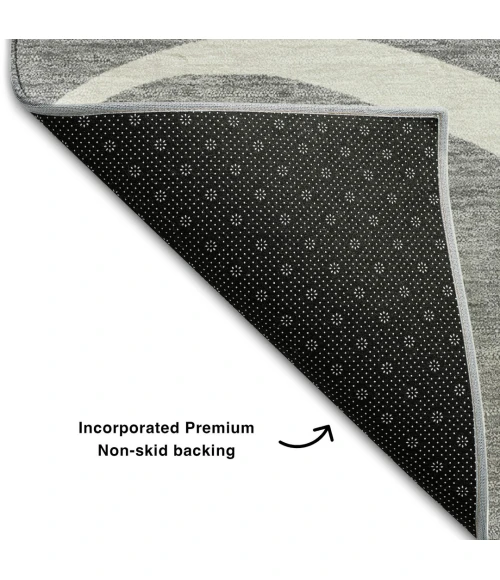 Addison Mayfield Gray AMF999 - 8ft. Round Rug