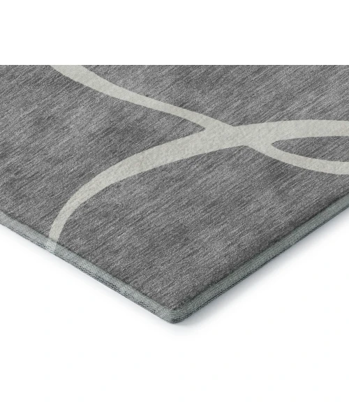 Addison Mayfield Gray AMF999 - 8ft. Round Rug