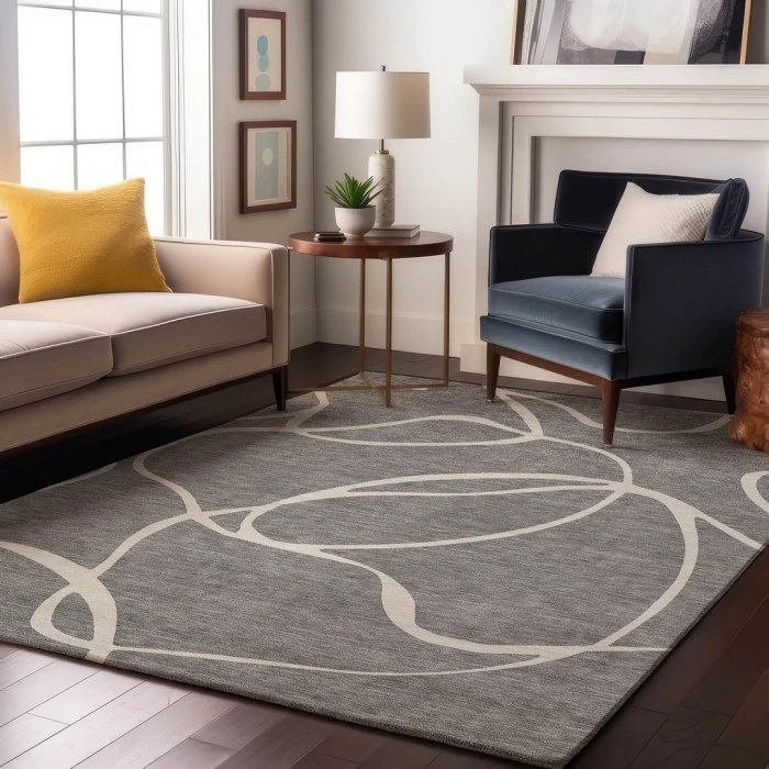 Addison Mayfield Gray AMF999 9ft. x 12ft. Rect. Rug
