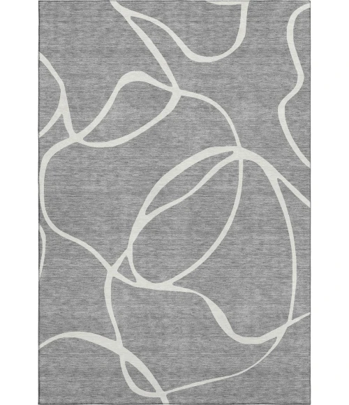 Addison Mayfield Gray AMF999 - 8ft. Round Rug