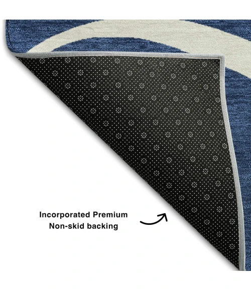 Addison Mayfield Blue AMF999 - 8ft. Round Rug