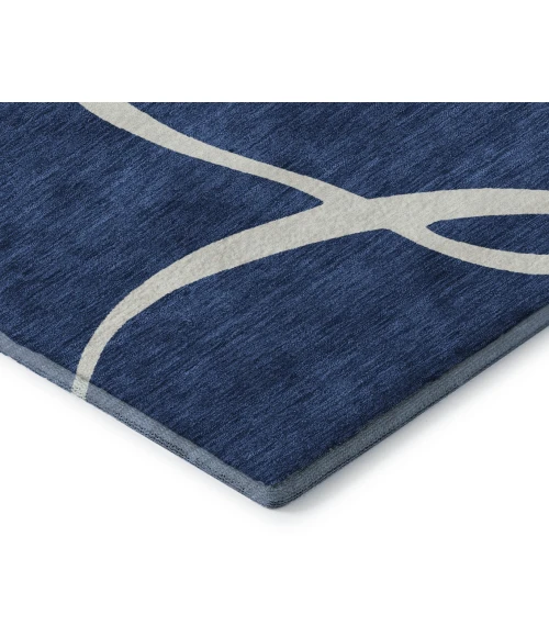 Addison Mayfield Blue AMF999 - 8ft. Round Rug