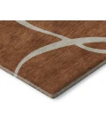 Addison Mayfield Orange AMF999 - 8ft. Round Rug