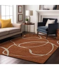 Addison Mayfield Orange AMF999 - 8ft. Round Rug