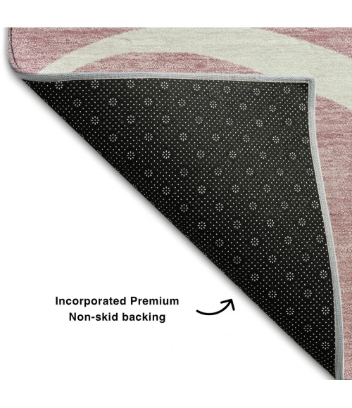 Addison Mayfield Pink AMF999 - 8ft. Round Rug