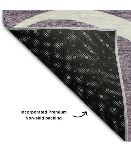 Addison Mayfield Purple AMF999 - 8ft. Round Rug