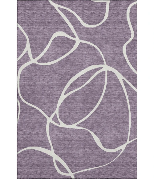 Addison Mayfield Purple AMF999 - 8ft. Round Rug