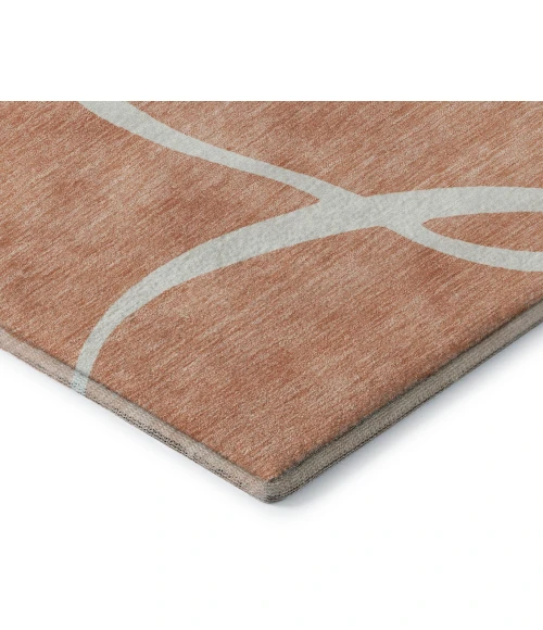 Addison Mayfield Orange AMF999 - 8ft. Round Rug
