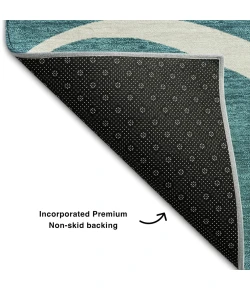 Addison Mayfield Teal AMF999 9ft. x 12ft. Rect. Rug