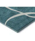 Addison Mayfield Teal AMF999 - 8ft. Round Rug
