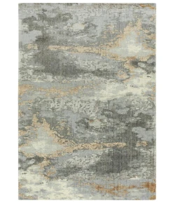 Rugs Town Radiant Grey 004101 2 ft. 6 in. X 8 ft. Rectangle Rug