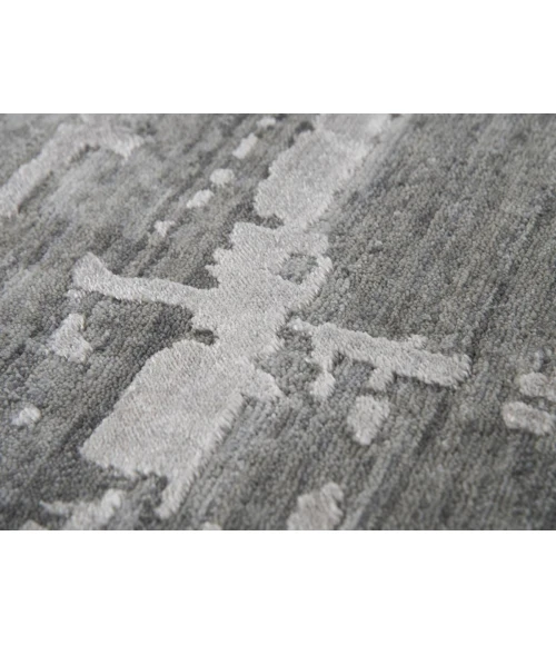 Rugs Town Radiant Grey 004107 2 ft. 6 in. X 8 ft. Rectangle Rug