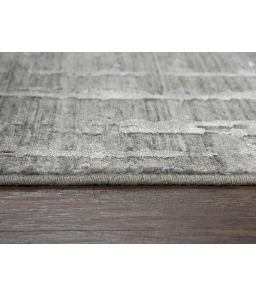 Rugs Town Radiant Grey 004107 2 ft. 6 in. X 8 ft. Rectangle Rug