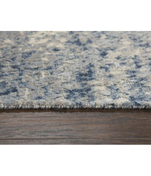 Rugs Town Radiant Blue 004108 2 ft. 6 in. X 10 ft. Rectangle Rug