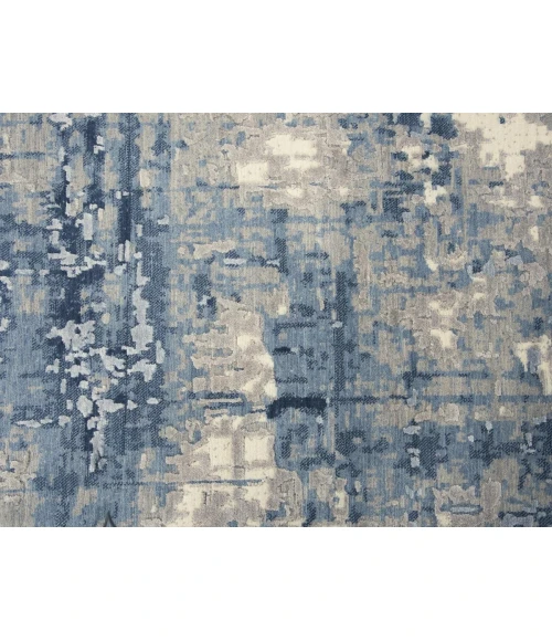Rugs Town Radiant Blue 004109 2 ft. 6 in. X 10 ft. Rectangle Rug
