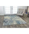 Rugs Town Radiant Blue 004109 2 ft. 6 in. X 10 ft. Rectangle Rug
