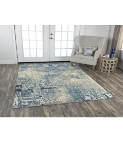 Rugs Town Radiant Blue 004109 2 ft. 6 in. X 8 ft. Rectangle Rug