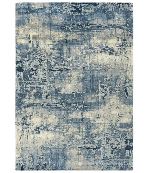 Rugs Town Radiant Blue 004109 2 ft. 6 in. X 10 ft. Rectangle Rug