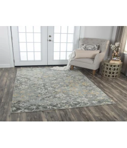 Rugs Town Radiant Grey 004111 2 ft. 6 in. X 8 ft. Rectangle Rug