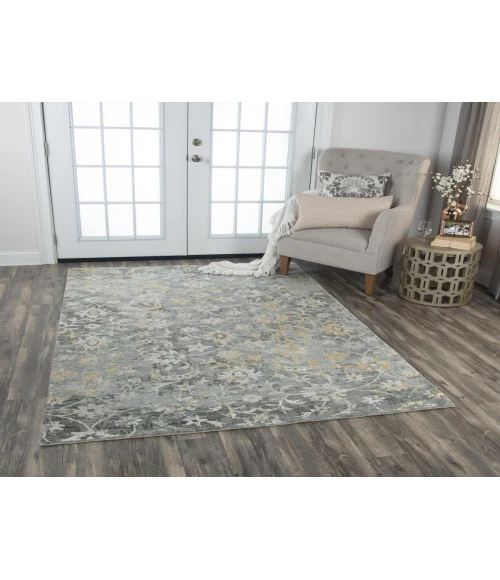 Rugs Town Radiant Grey 004111 2 ft. 6 in. X 8 ft. Rectangle Rug