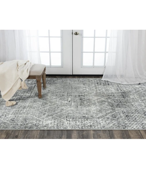 Rugs Town Aurora Grey 005111 8 ft. X 10 ft. Rectangle Rug