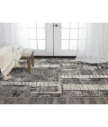 Rugs Town Aurora Grey/ Black 005115 5 ft. X 8 ft. Rectangle Rug