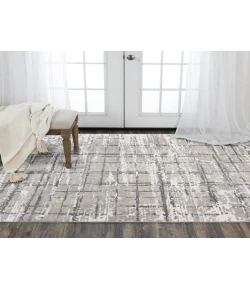 Rugs Town Aurora Ivory/ Grey 005116 9 ft. X 12 ft. Rectangle Rug