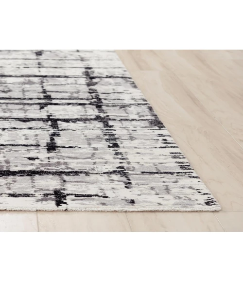 Rugs Town Aurora Black/ Ivory 005117 10 ft. X 13 ft. Rectangle Rug