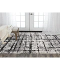 Rugs Town Aurora Black/ Ivory 005117 10 ft. X 13 ft. Rectangle Rug