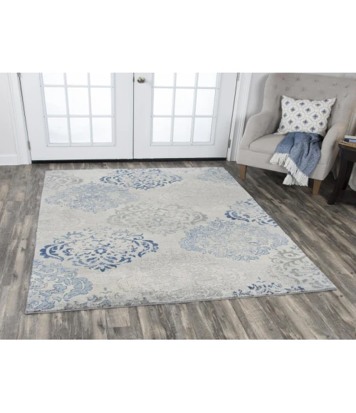 Rugs Town Euphoria Blue 006114 8 ft. X 10 ft. Rectangle Rug