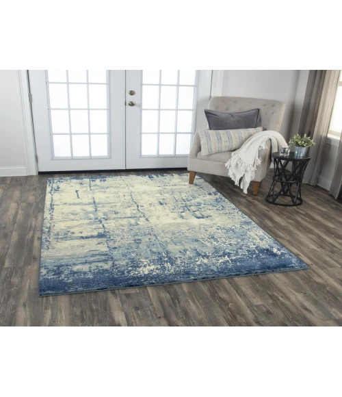 Rugs Town Essential Blue 007107 2 ft. 6 in. X 8 ft. Rectangle Rug