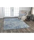 Rugs Town Essential Blue 007108 2 ft. 6 in. X 8 ft. Rectangle Rug
