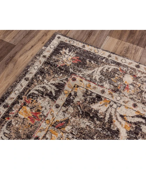 Rugs Town Infinity Brown/ Beige 008101 5 ft. X 8 ft. Rectangle Rug