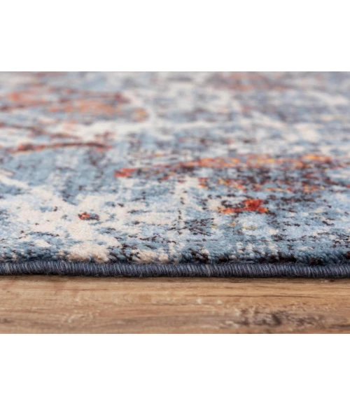 Rugs Town Infinity Blue/ Beige 008105 8 ft. X 10 ft. Rectangle Rug
