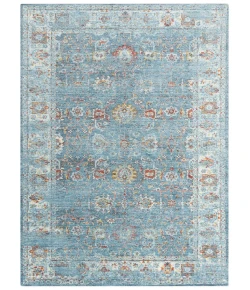 Rugs Town Infinity Blue/ Beige 008106 8 ft. X 10 ft. Rectangle Rug