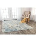Rugs Town Infinity Blue/ Beige 008107 5 ft. X 8 ft. Rectangle Rug
