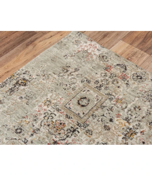 Rugs Town Infinity Green/ Beige 008108 8 ft. X 10 ft. Rectangle Rug
