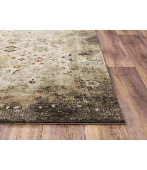 Rugs Town Infinity Beige/ Brown 008110 5 ft. X 8 ft. Rectangle Rug