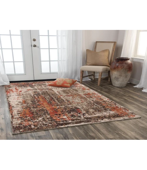 Rugs Town Alure Brown 009102 5 ft. X 8 ft. Rectangle Rug