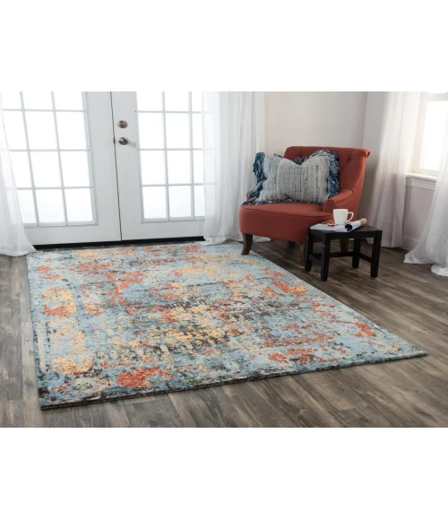 Rugs Town Alure Blue 009107 8 ft. X 10 ft. Rectangle Rug