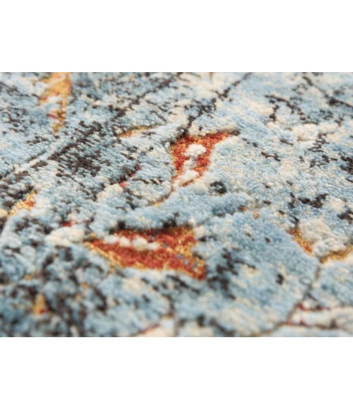 Rugs Town Alure Blue 009110 5 ft. X 8 ft. Rectangle Rug